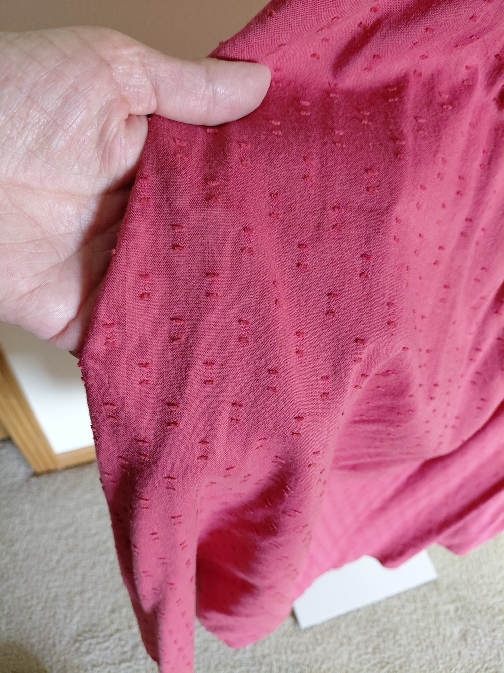 Women's Red Sleeveless Midi Dress - Picture 4 of 5